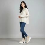 Lascana Damen Stiefeletten Beige mit Goldkette – Stil & Komfort vereint – Bild 10