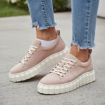 Lascana Damen Sneaker Beige mit Plateau-Sohle – Komfort & Stil – Bild 4