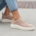 Lascana Damen Sneaker Beige mit Plateau-Sohle – Komfort & Stil – Bild 5